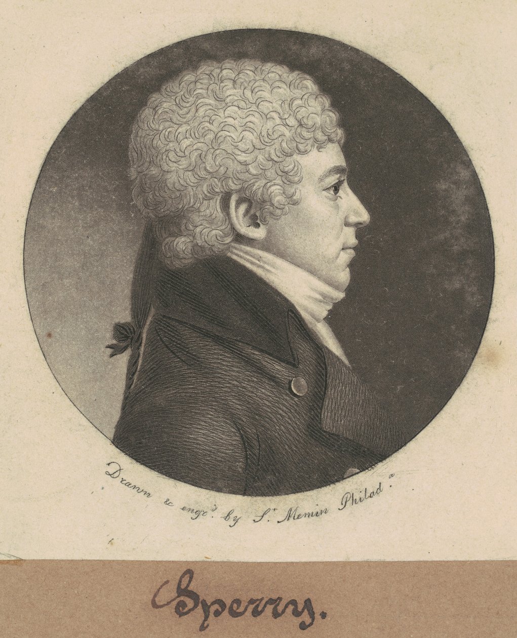 Jacob Sperry autorstwa Charles B. J. Févret de Saint Mémin
