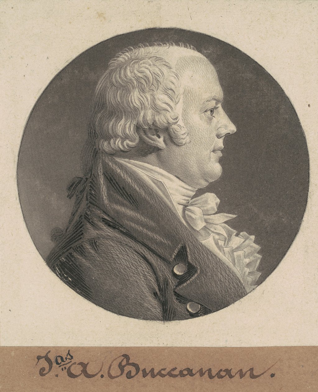 James A. Buchanan autorstwa Charles B. J. Févret de Saint Mémin