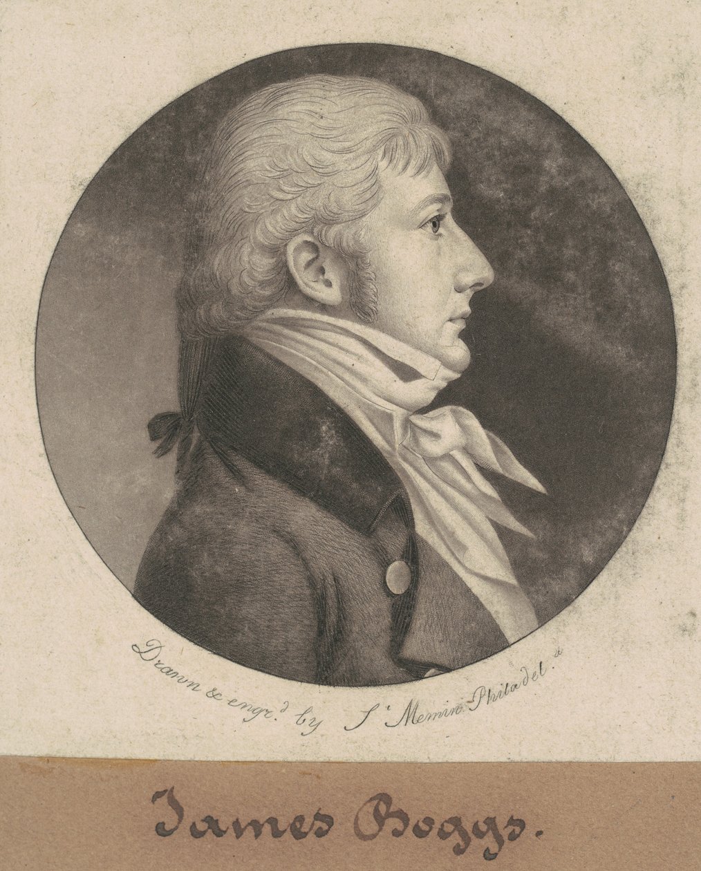 James Boggs autorstwa Charles B. J. Févret de Saint Mémin