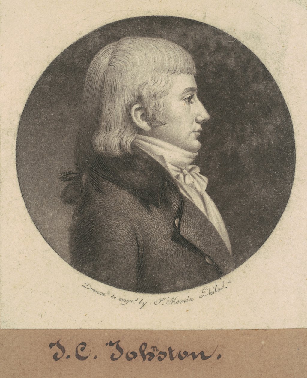 James Cathcart Johnston autorstwa Charles B. J. Févret de Saint Mémin