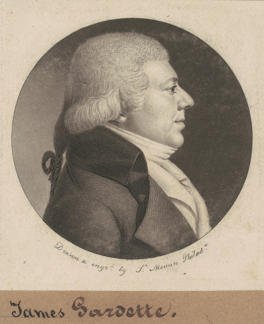 James Gardette autorstwa Charles B. J. Févret de Saint Mémin