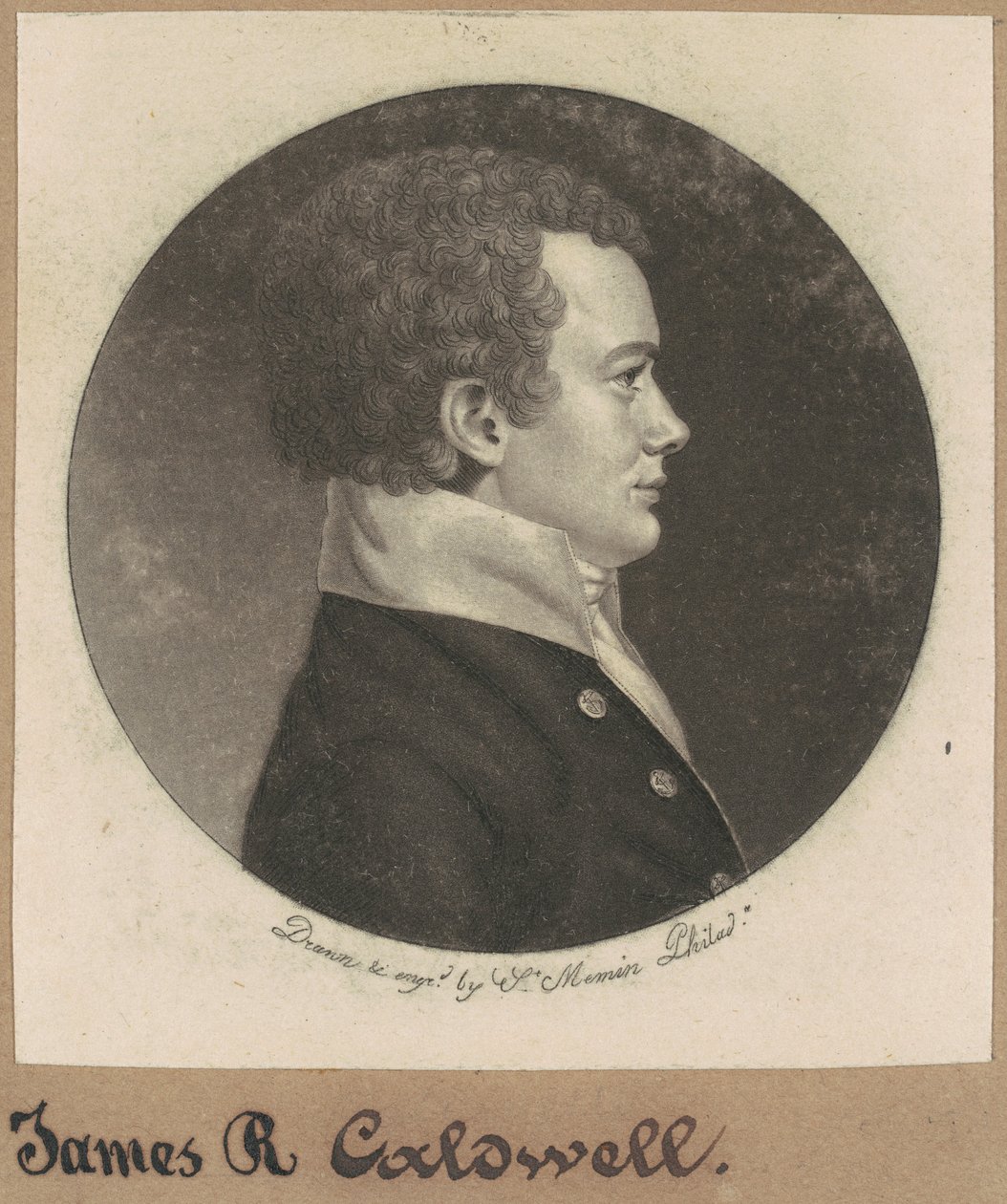 James R. Caldwell autorstwa Charles B. J. Févret de Saint Mémin