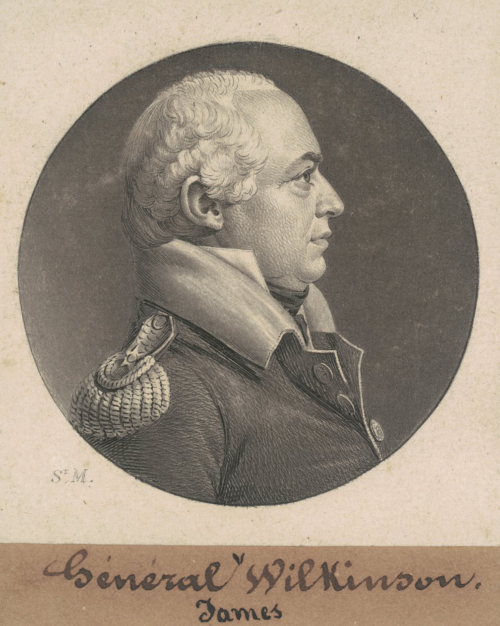 James Wilkinson autorstwa Charles B. J. Févret de Saint Mémin