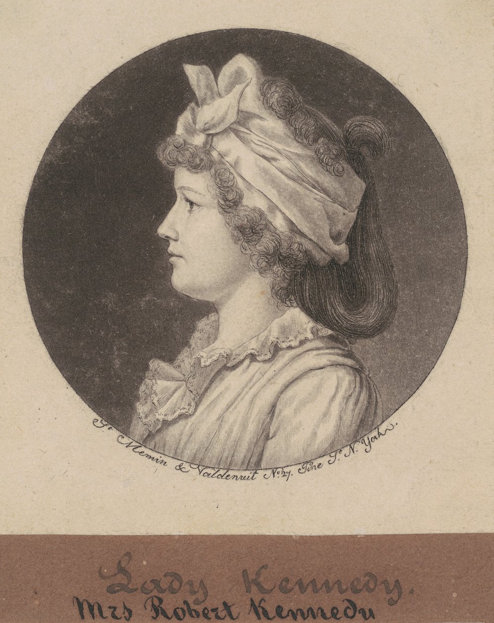 Jane Macomb Kennedy autorstwa Charles B. J. Févret de Saint Mémin