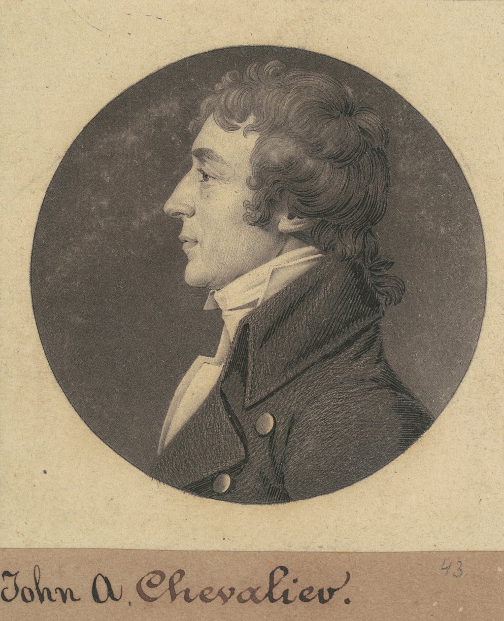 Jean Auguste Marie de Chevallie autorstwa Charles B. J. Févret de Saint Mémin