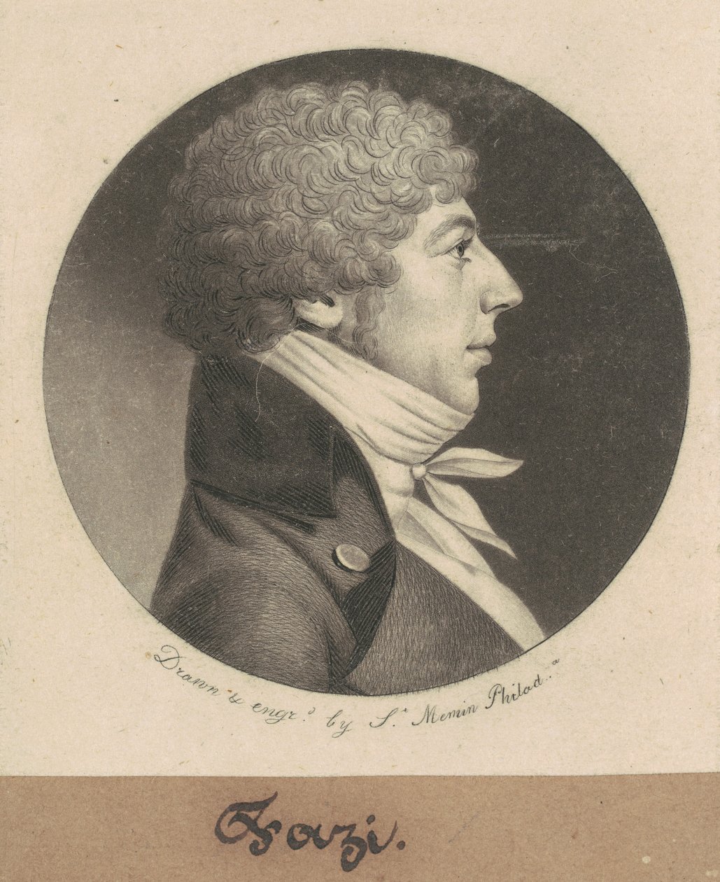 Jana Salomona Fazi autorstwa Charles B. J. Févret de Saint Mémin