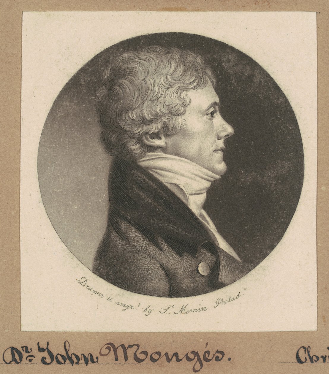 John Armentaire Monges autorstwa Charles B. J. Févret de Saint Mémin