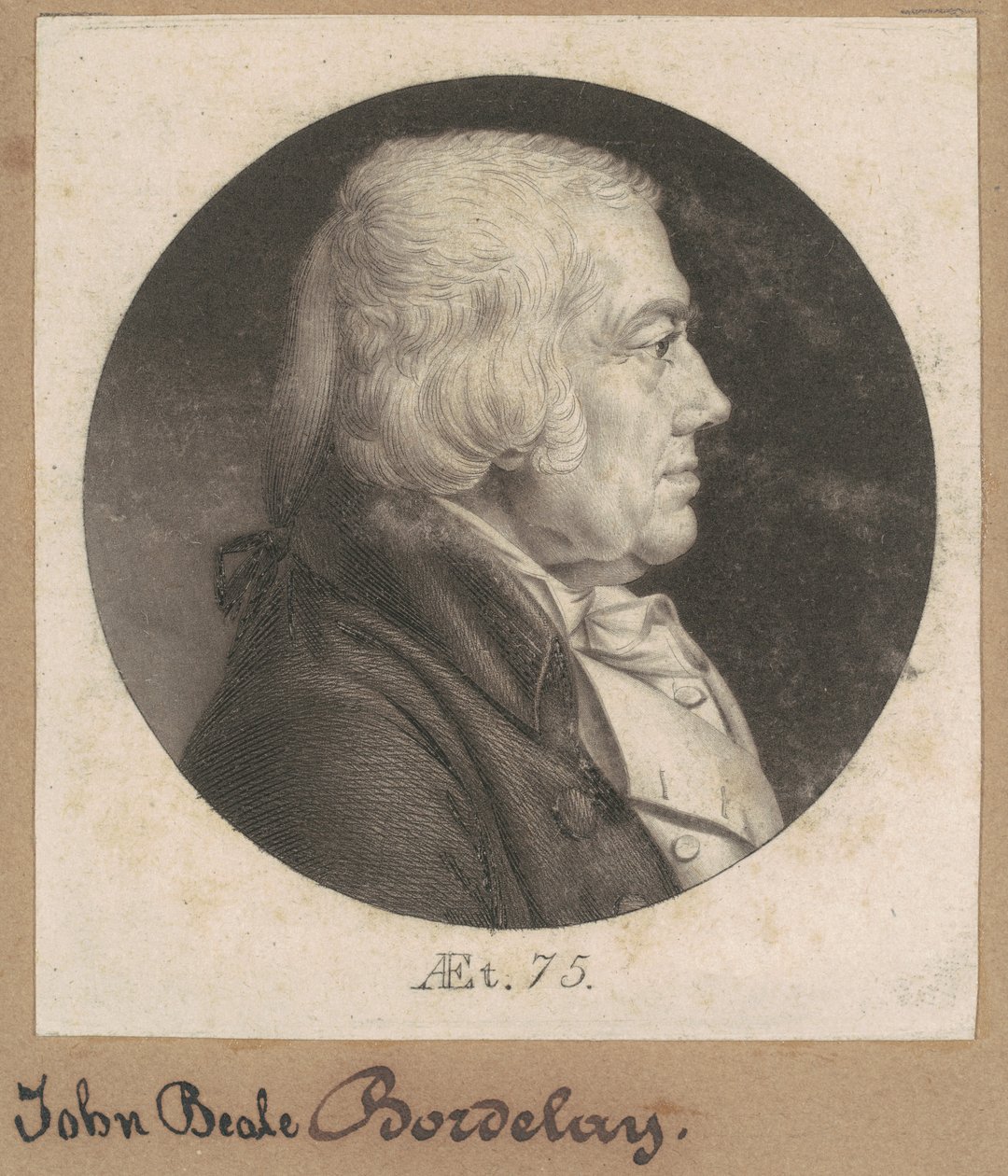 John Beale Bordley autorstwa Charles B. J. Févret de Saint Mémin