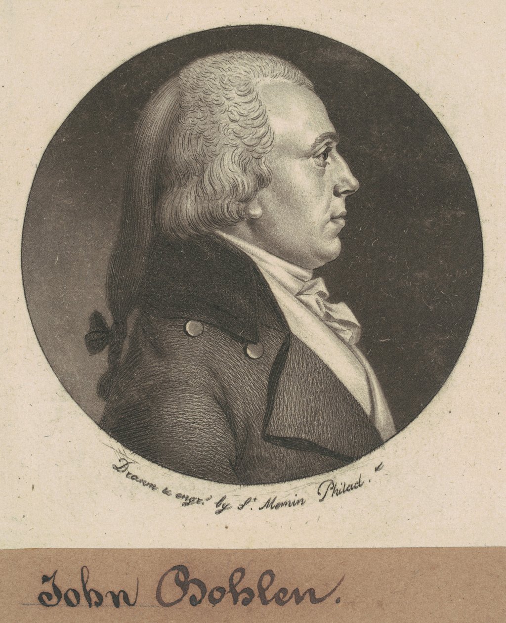 Jan Bohlen autorstwa Charles B. J. Févret de Saint Mémin