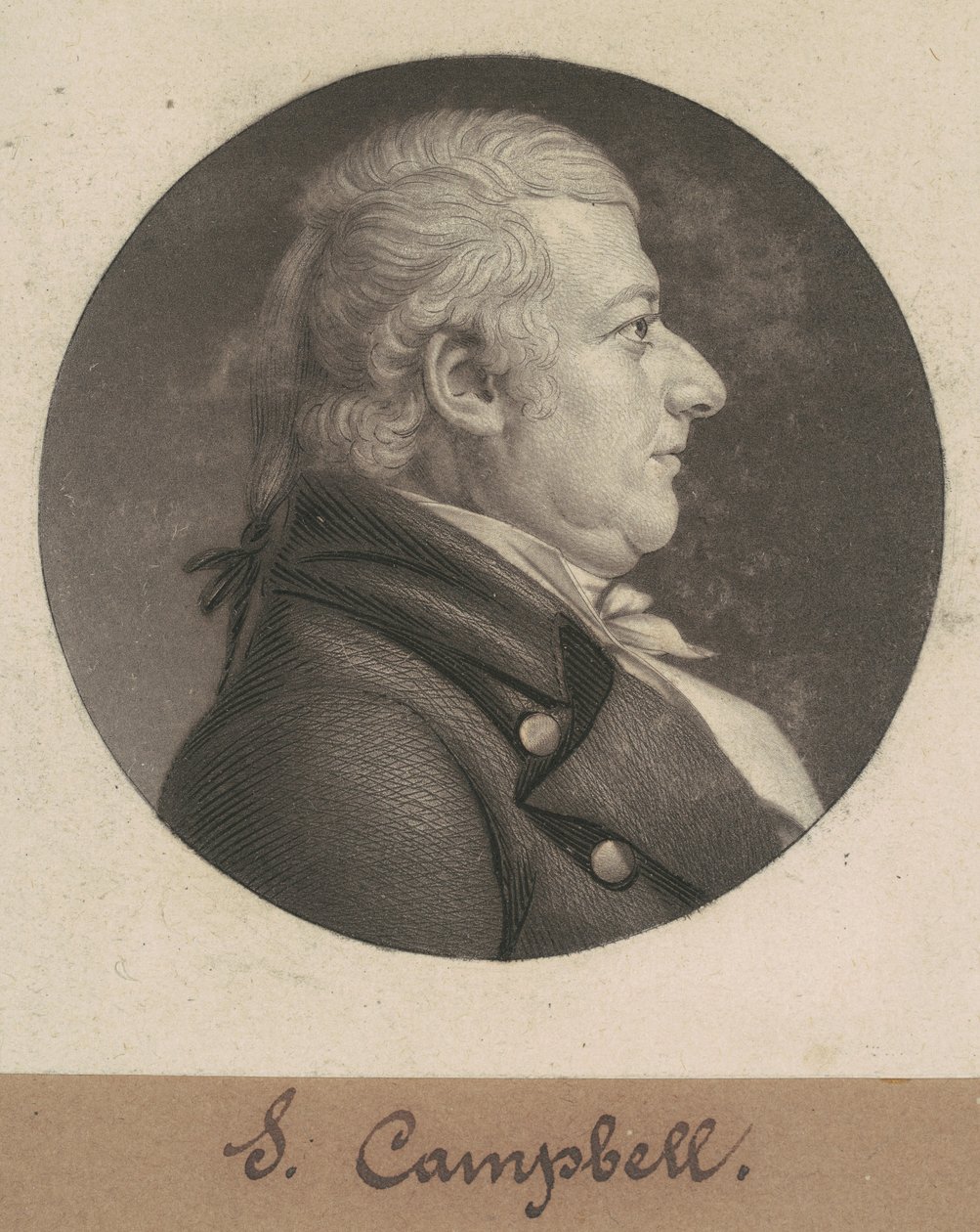 John Campbell autorstwa Charles B. J. Févret de Saint Mémin