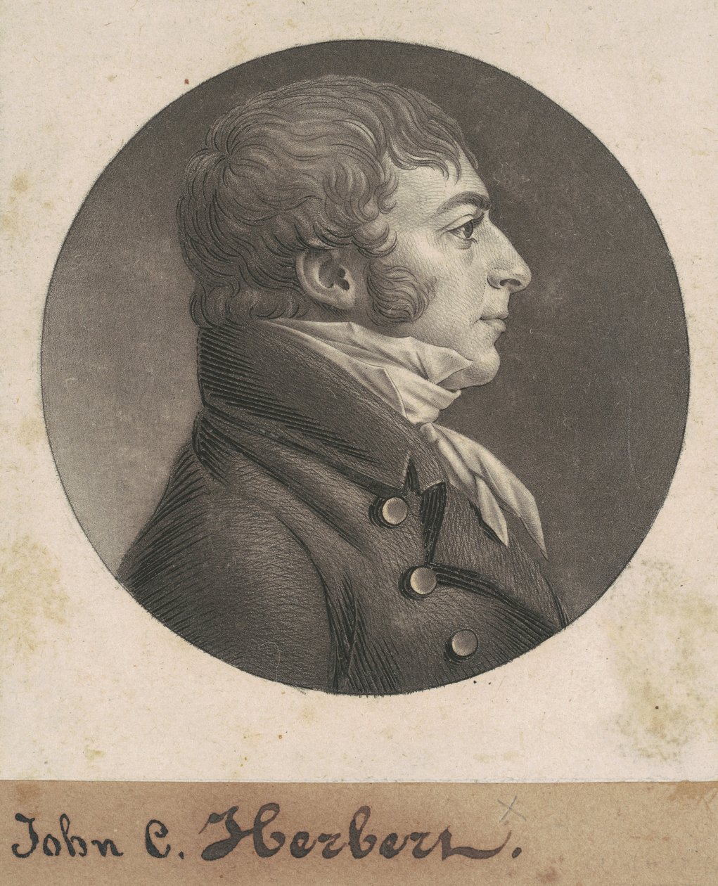 John Carlyle Herbert autorstwa Charles B. J. Févret de Saint Mémin