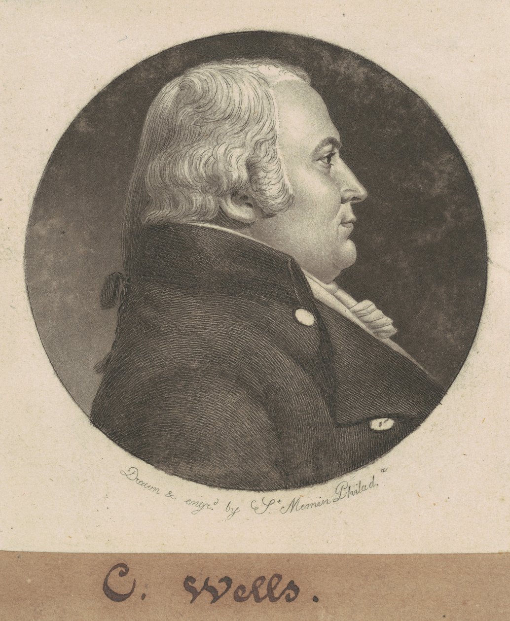 John Craig Wells autorstwa Charles B. J. Févret de Saint Mémin
