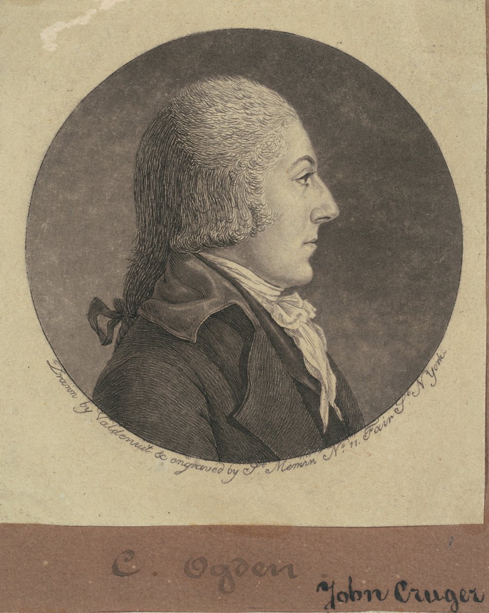 John Cruger autorstwa Charles B. J. Févret de Saint Mémin