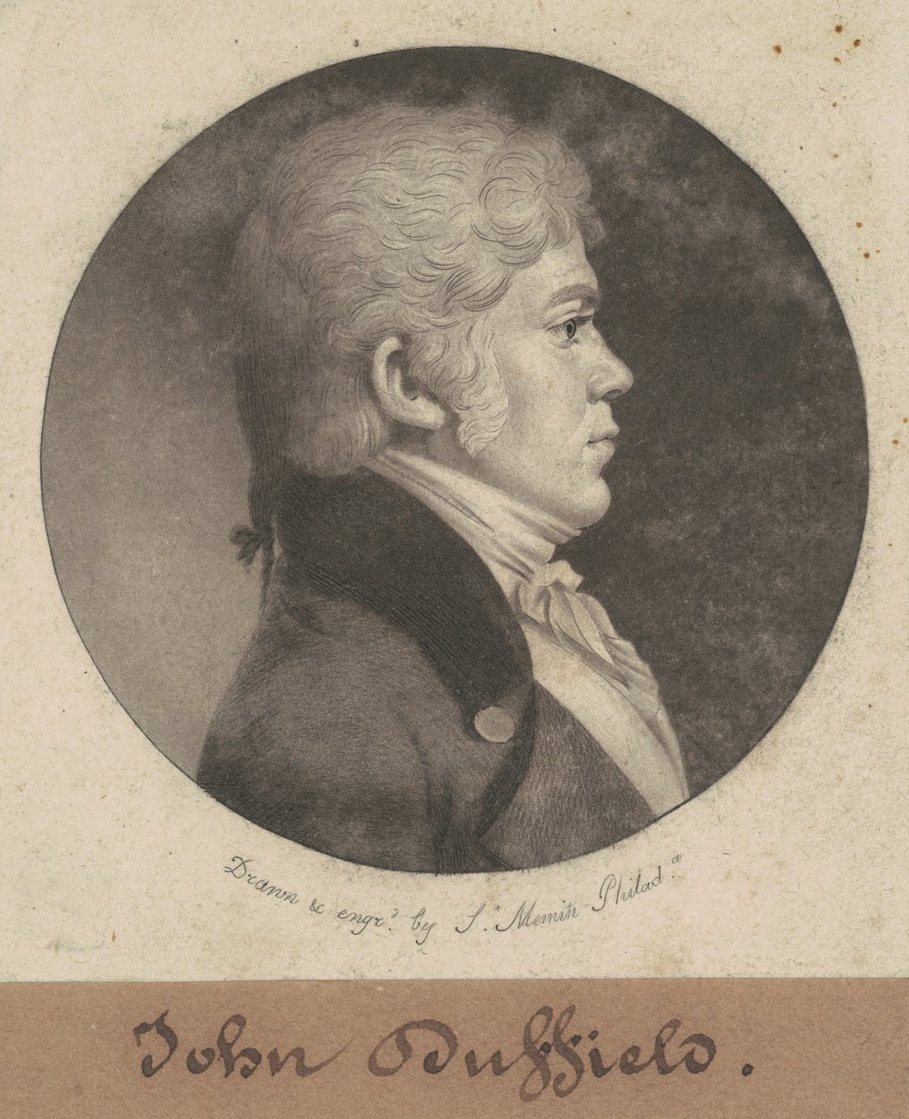 John Duffield autorstwa Charles B. J. Févret de Saint Mémin