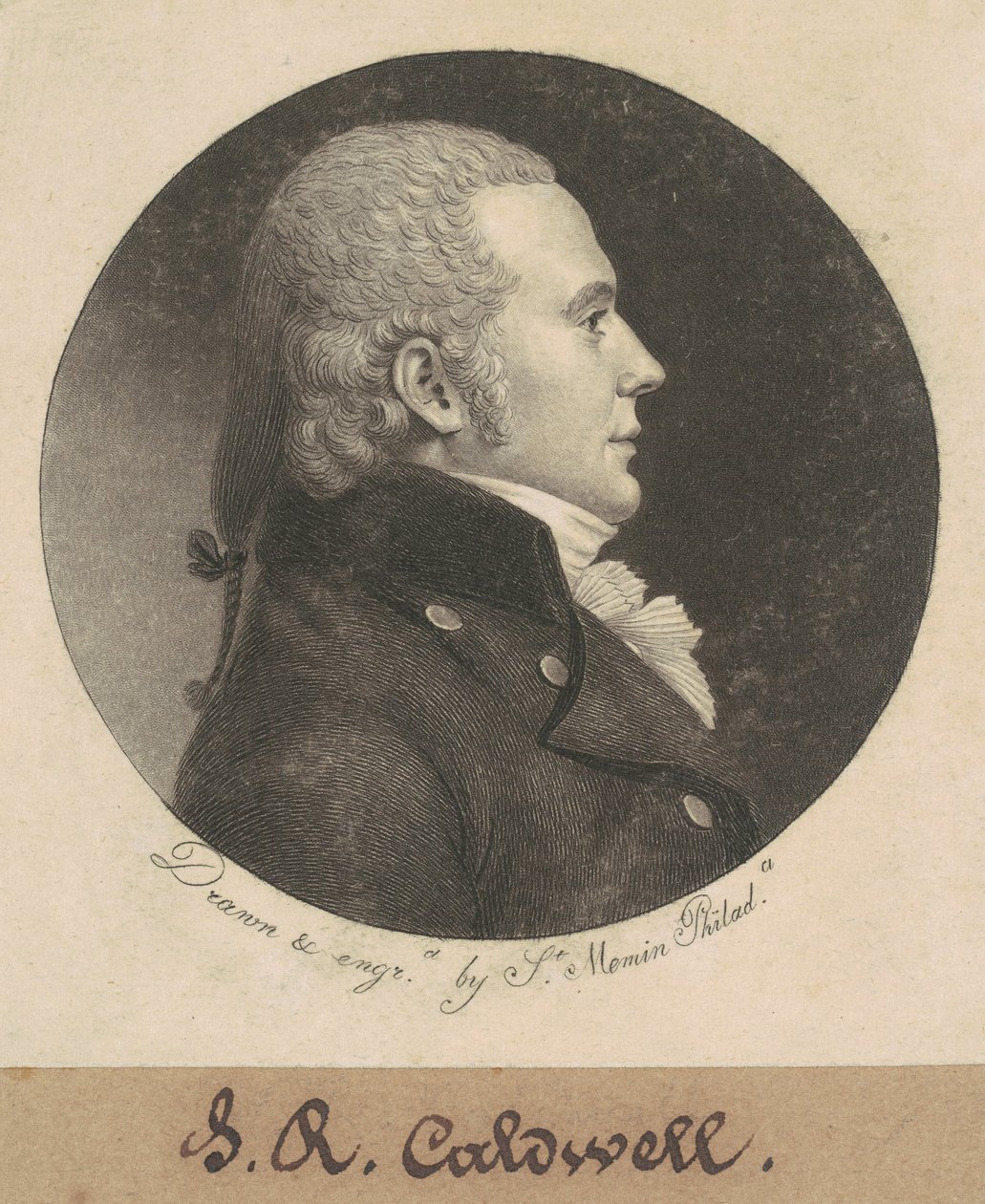 John Edwards Caldwell autorstwa Charles B. J. Févret de Saint Mémin