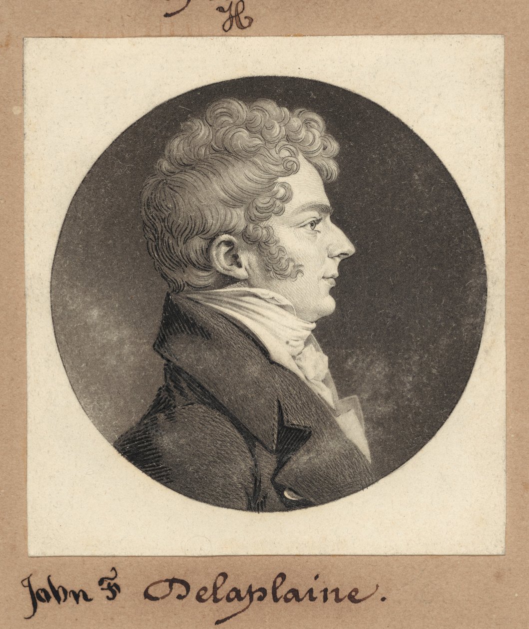 John F. Delaplaine autorstwa Charles B. J. Févret de Saint Mémin