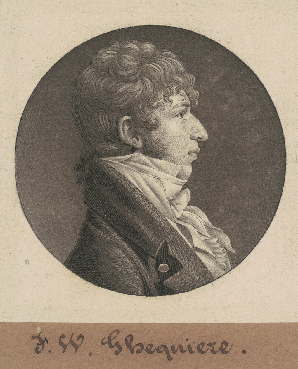 Jan Franciszek William Ghequiere autorstwa Charles B. J. Févret de Saint Mémin