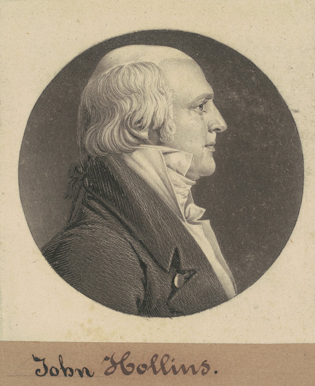 Johna Hollinsa autorstwa Charles B. J. Févret de Saint Mémin