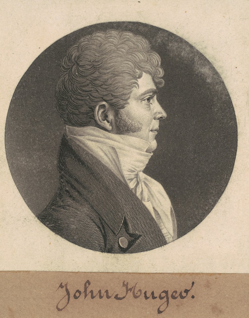 John Huger autorstwa Charles B. J. Févret de Saint Mémin