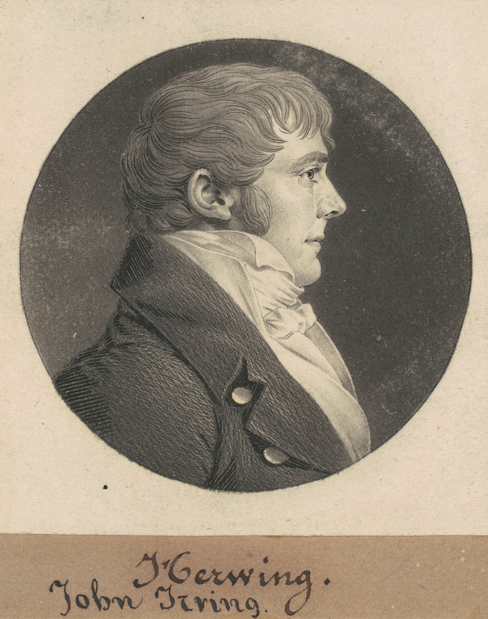 John Irving autorstwa Charles B. J. Févret de Saint Mémin