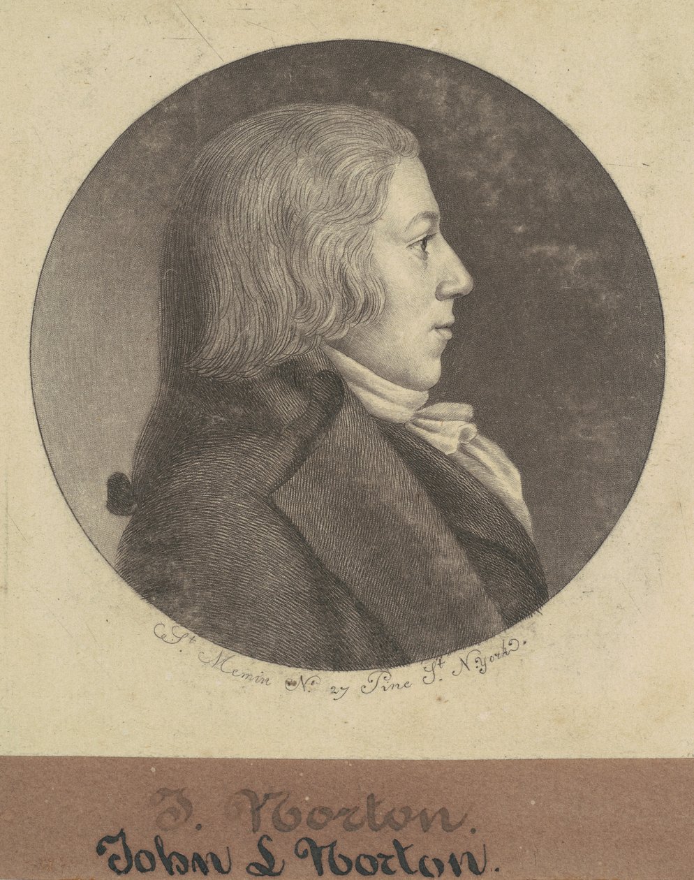John Leake Norton autorstwa Charles B. J. Févret de Saint Mémin