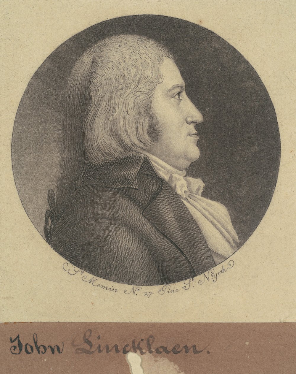 John Linkklaen autorstwa Charles B. J. Févret de Saint Mémin