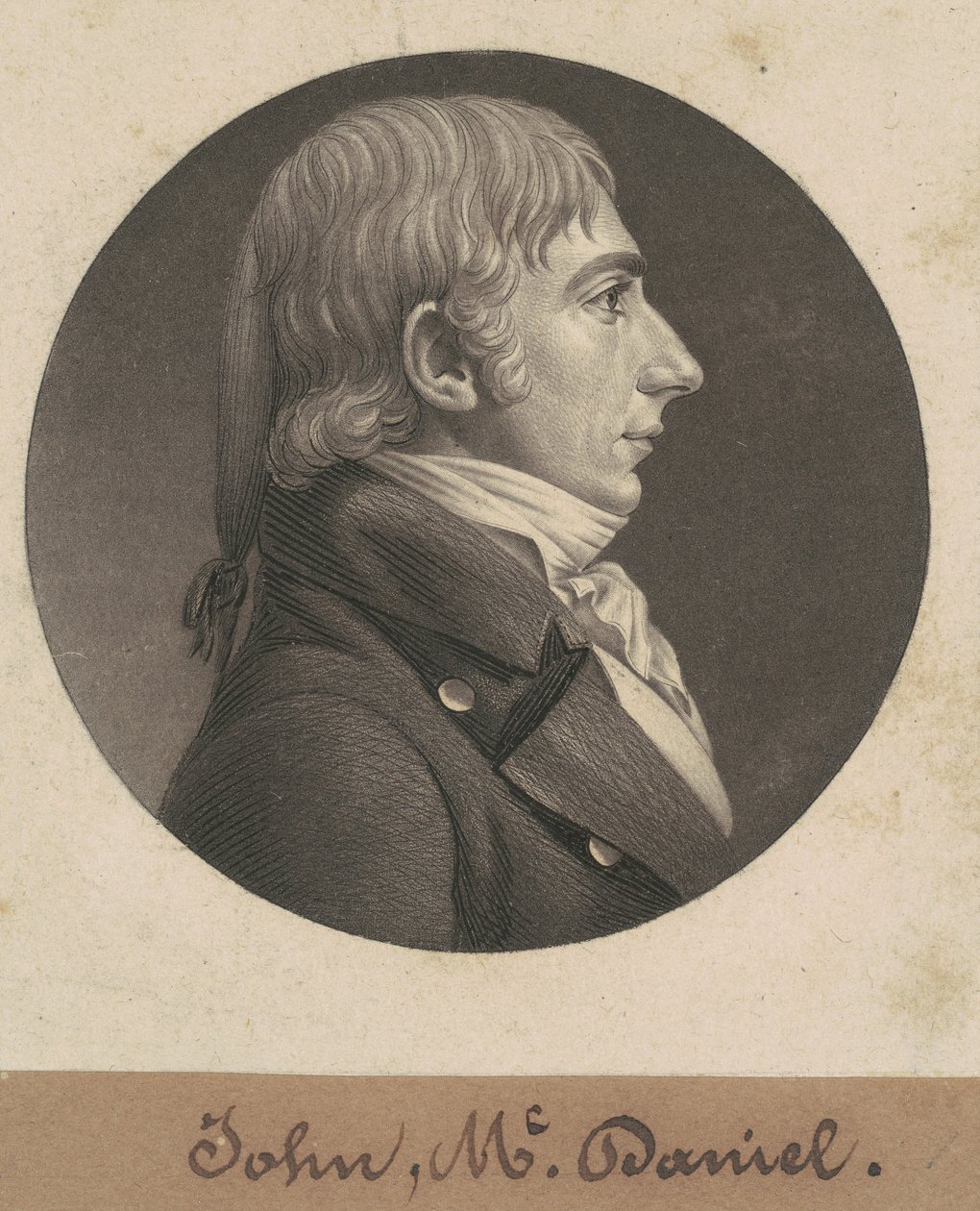 John McDaniel autorstwa Charles B. J. Févret de Saint Mémin