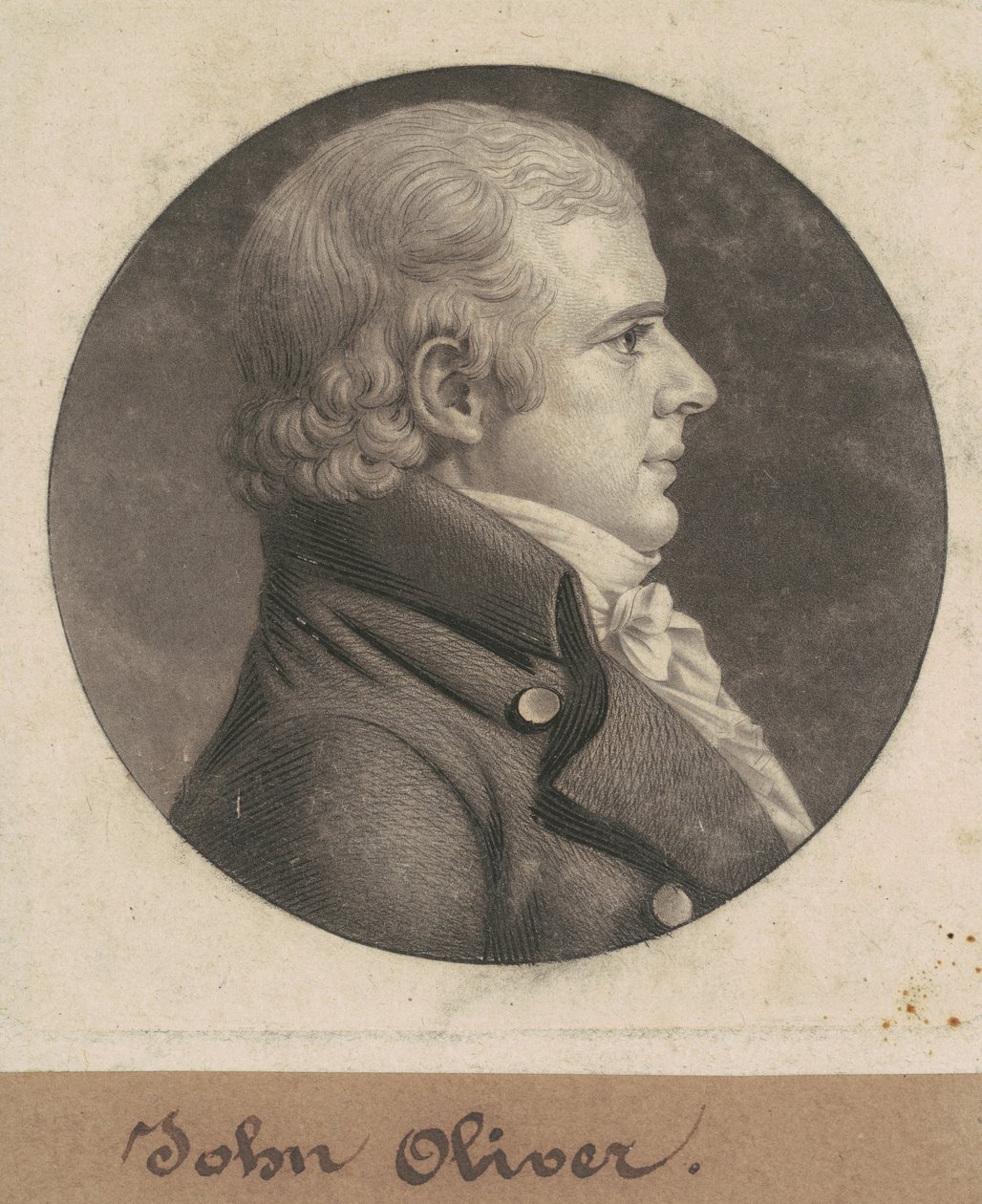 John Oliver autorstwa Charles B. J. Févret de Saint Mémin