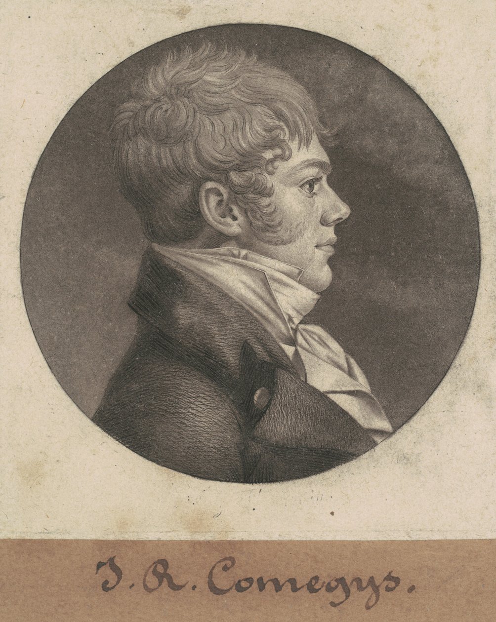 John R. Comegys autorstwa Charles B. J. Févret de Saint Mémin
