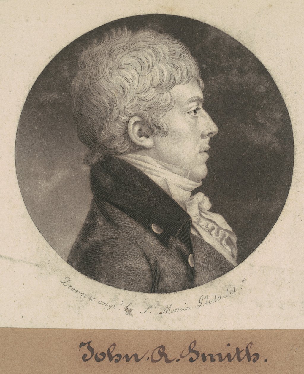 John R. Smith autorstwa Charles B. J. Févret de Saint Mémin
