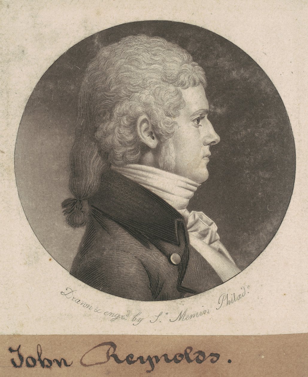 John Reynolds autorstwa Charles B. J. Févret de Saint Mémin