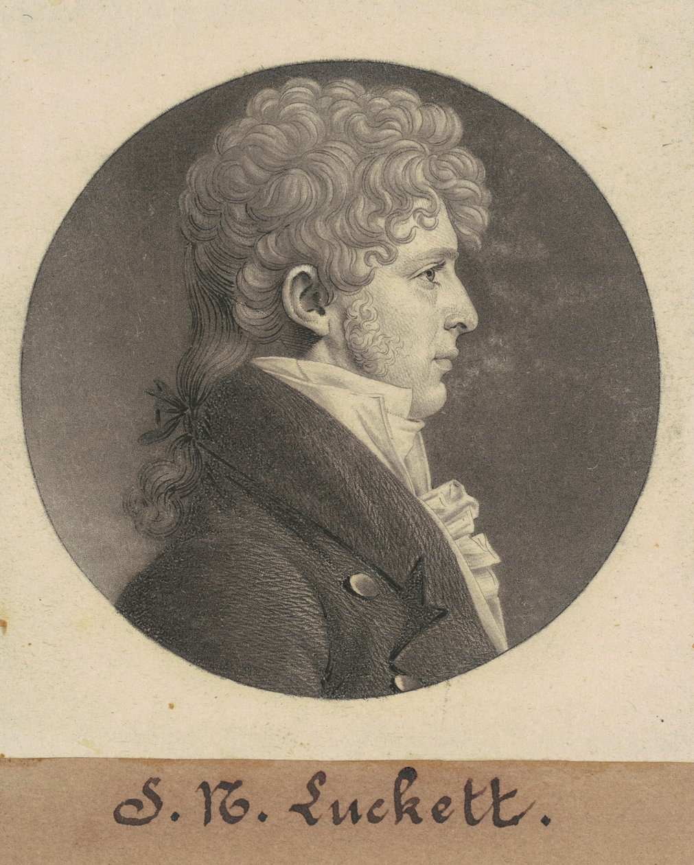 John Richards Triplett autorstwa Charles B. J. Févret de Saint Mémin