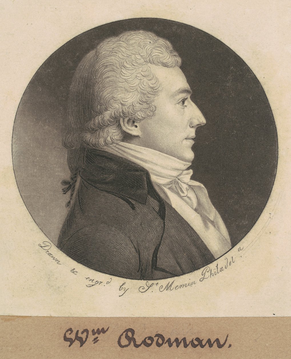 John Rodman autorstwa Charles B. J. Févret de Saint Mémin