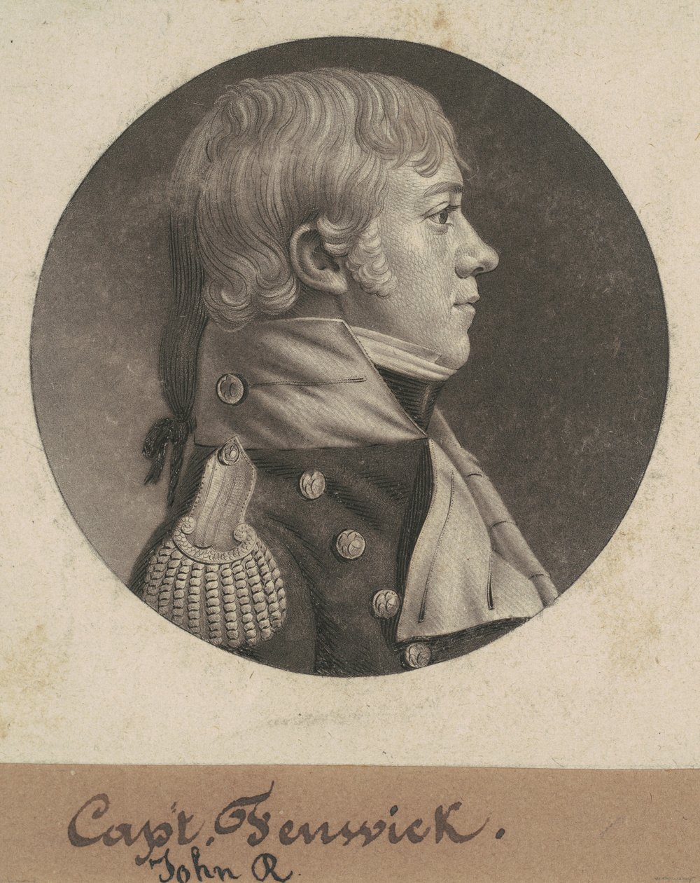 John Roger Fenwick autorstwa Charles B. J. Févret de Saint Mémin