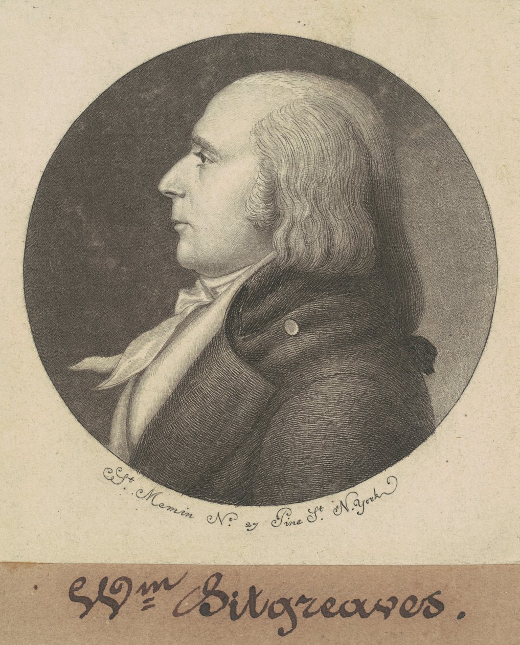 John Sitgreaves autorstwa Charles B. J. Févret de Saint Mémin