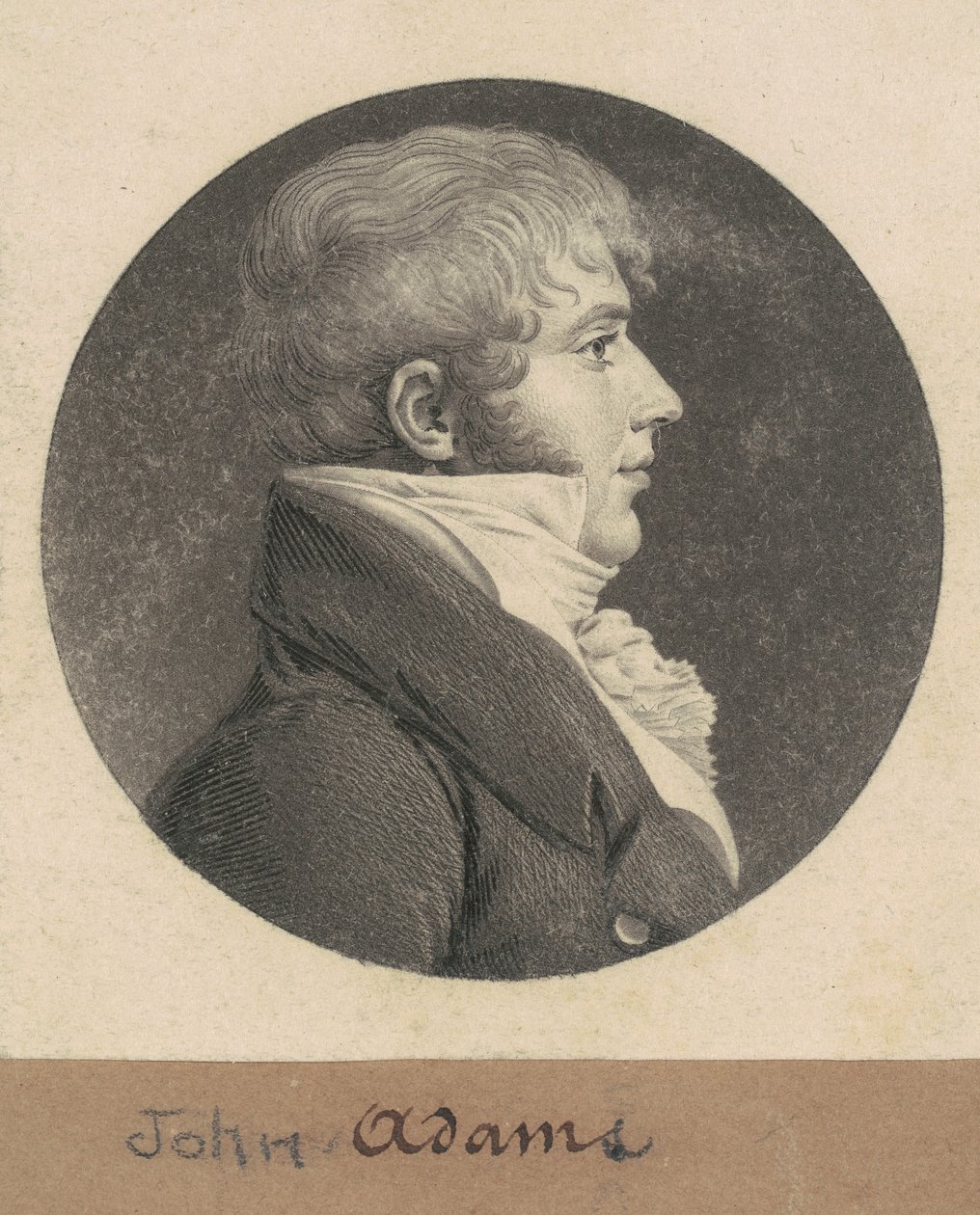 John Strong Adams autorstwa Charles B. J. Févret de Saint Mémin