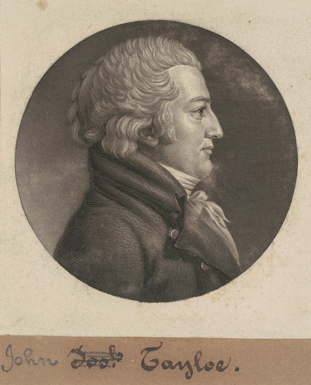 Jana Taylora III autorstwa Charles B. J. Févret de Saint Mémin