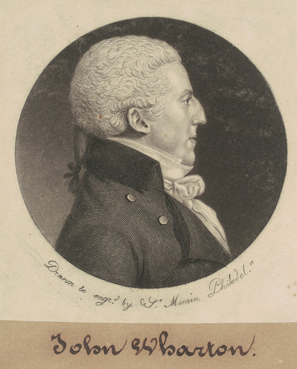John Wharton autorstwa Charles B. J. Févret de Saint Mémin