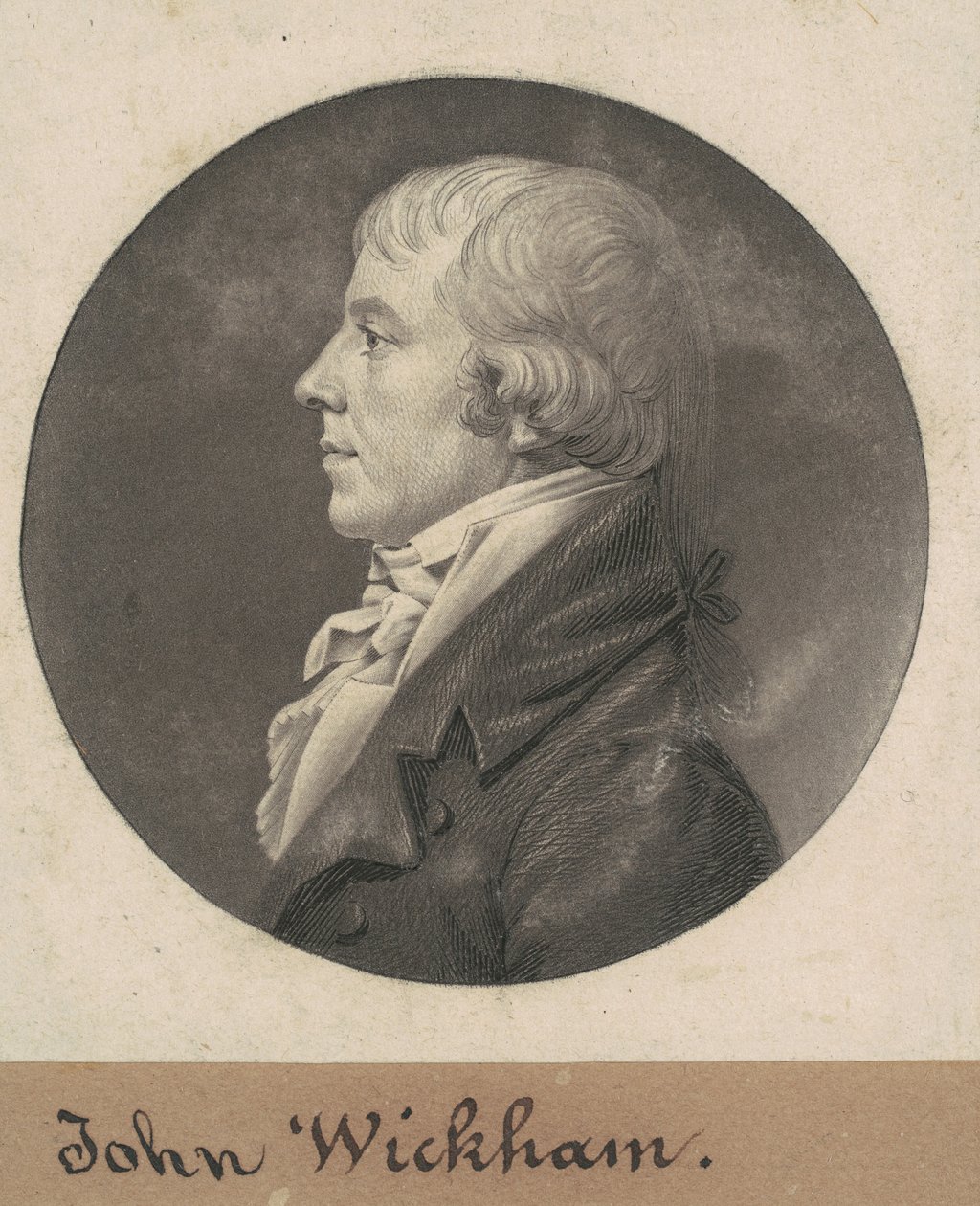 John Wickham autorstwa Charles B. J. Févret de Saint Mémin