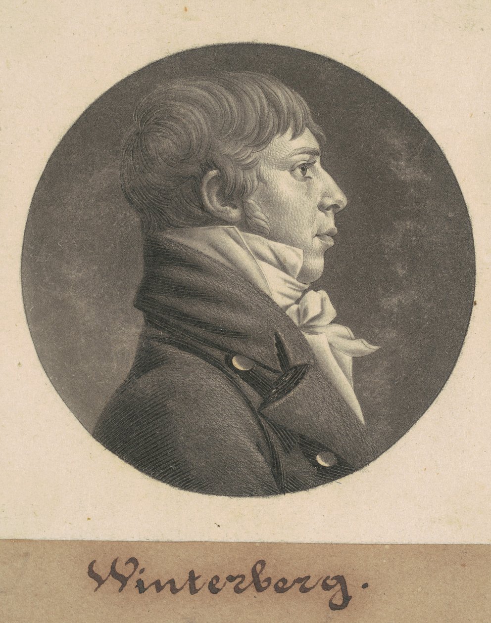John Winterberry autorstwa Charles B. J. Févret de Saint Mémin