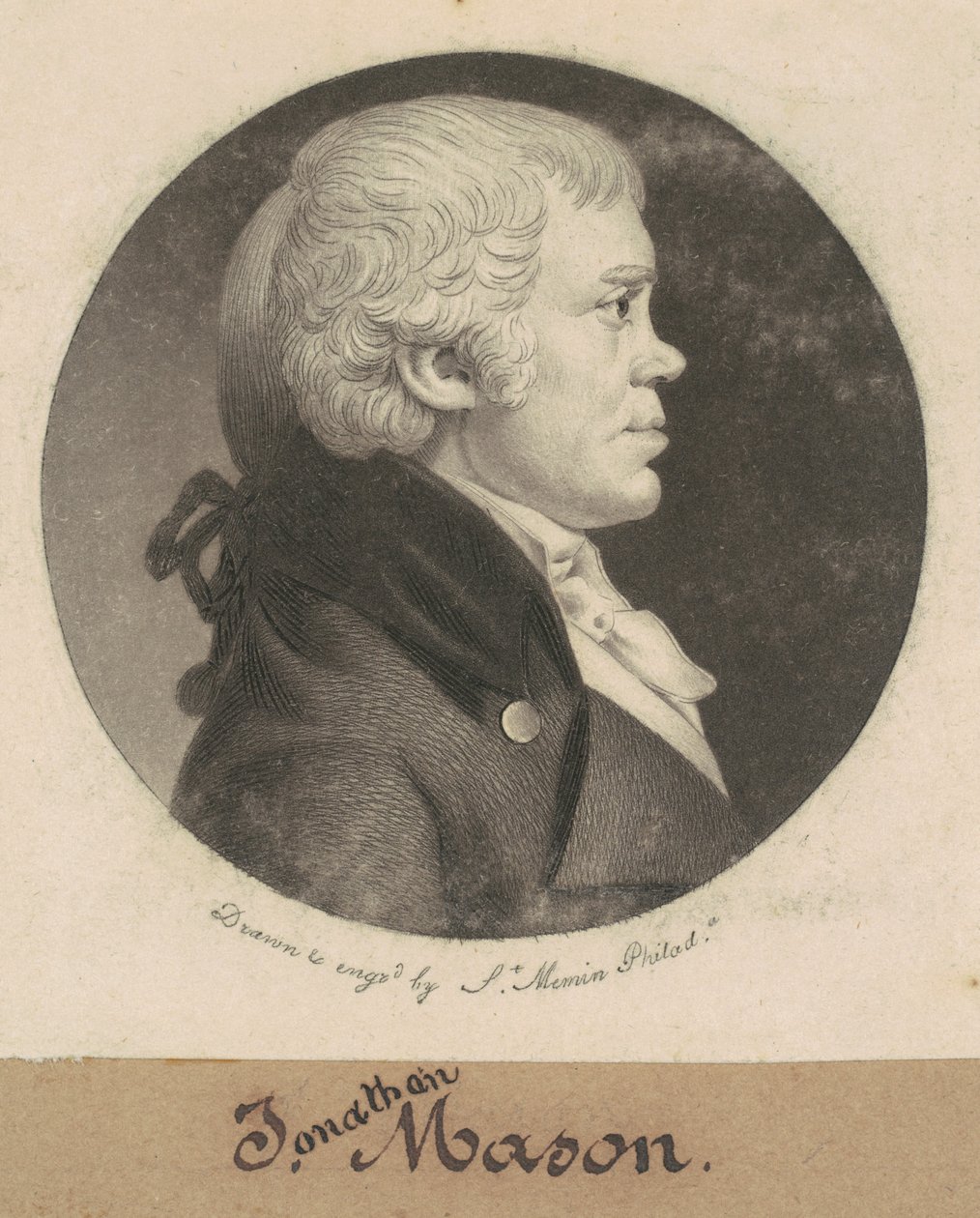 Jonathan Mason autorstwa Charles B. J. Févret de Saint Mémin
