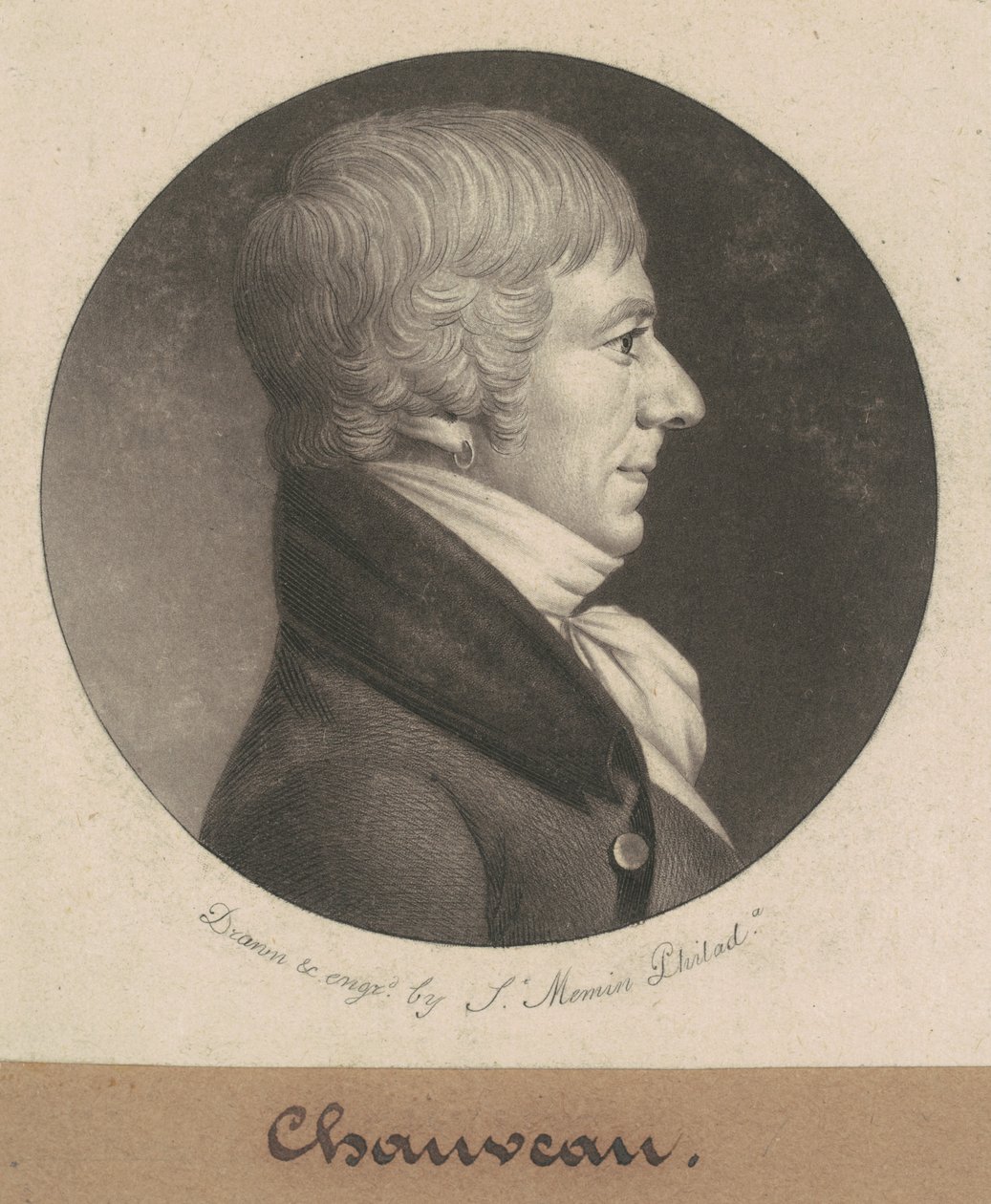 Józefa Antoniego Chaveau autorstwa Charles B. J. Févret de Saint Mémin