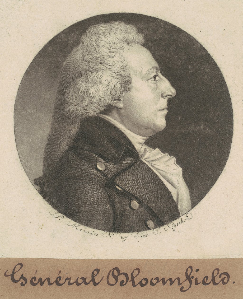 Joseph Bloomfield autorstwa Charles B. J. Févret de Saint Mémin