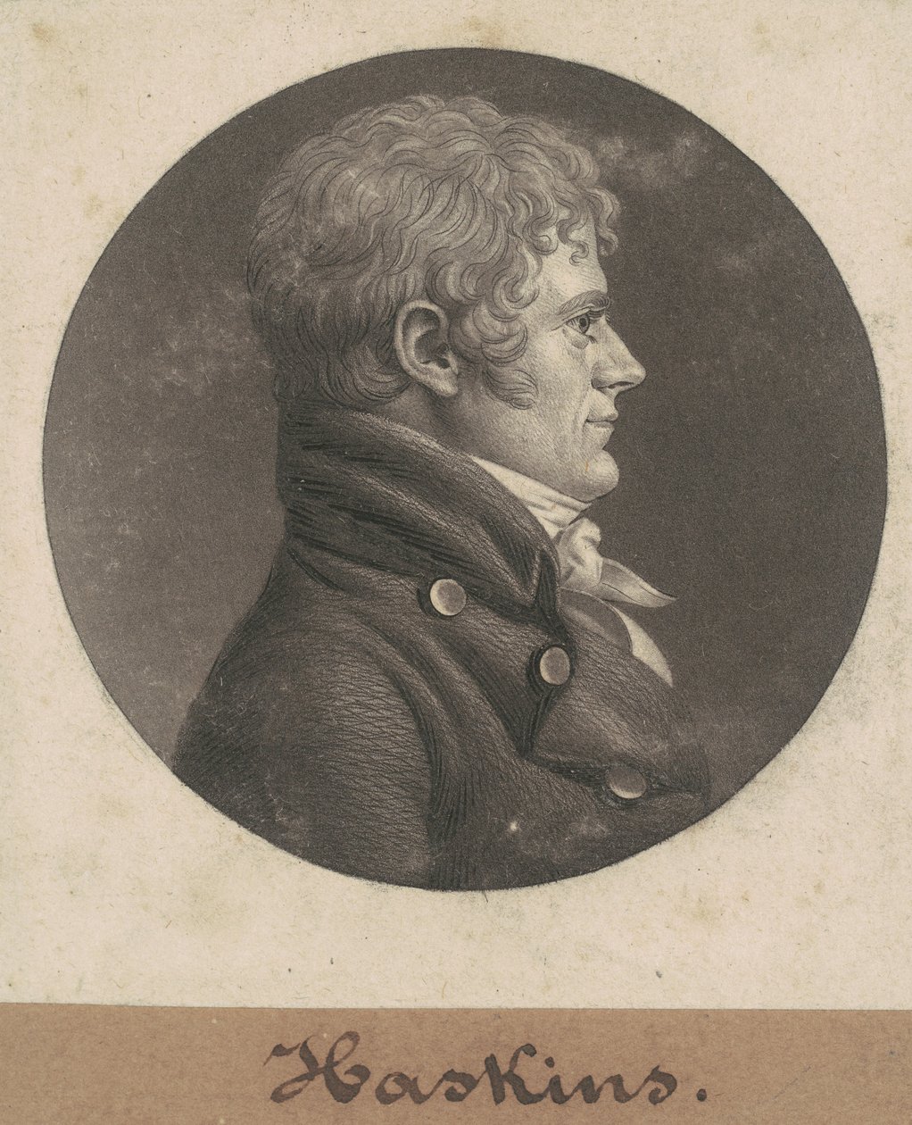 Józef Haskins autorstwa Charles B. J. Févret de Saint Mémin