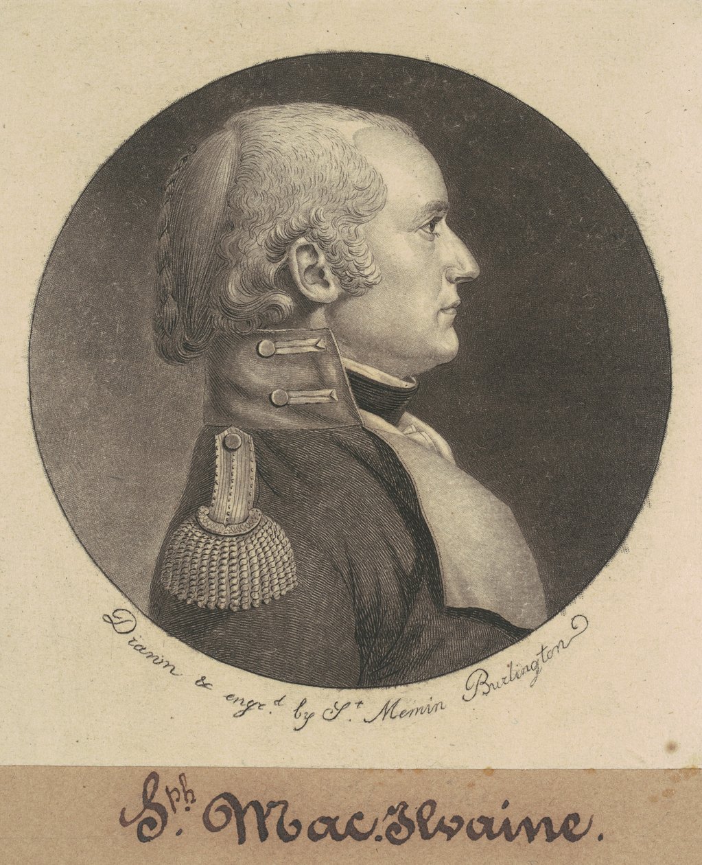Joseph McIlvaine autorstwa Charles B. J. Févret de Saint Mémin