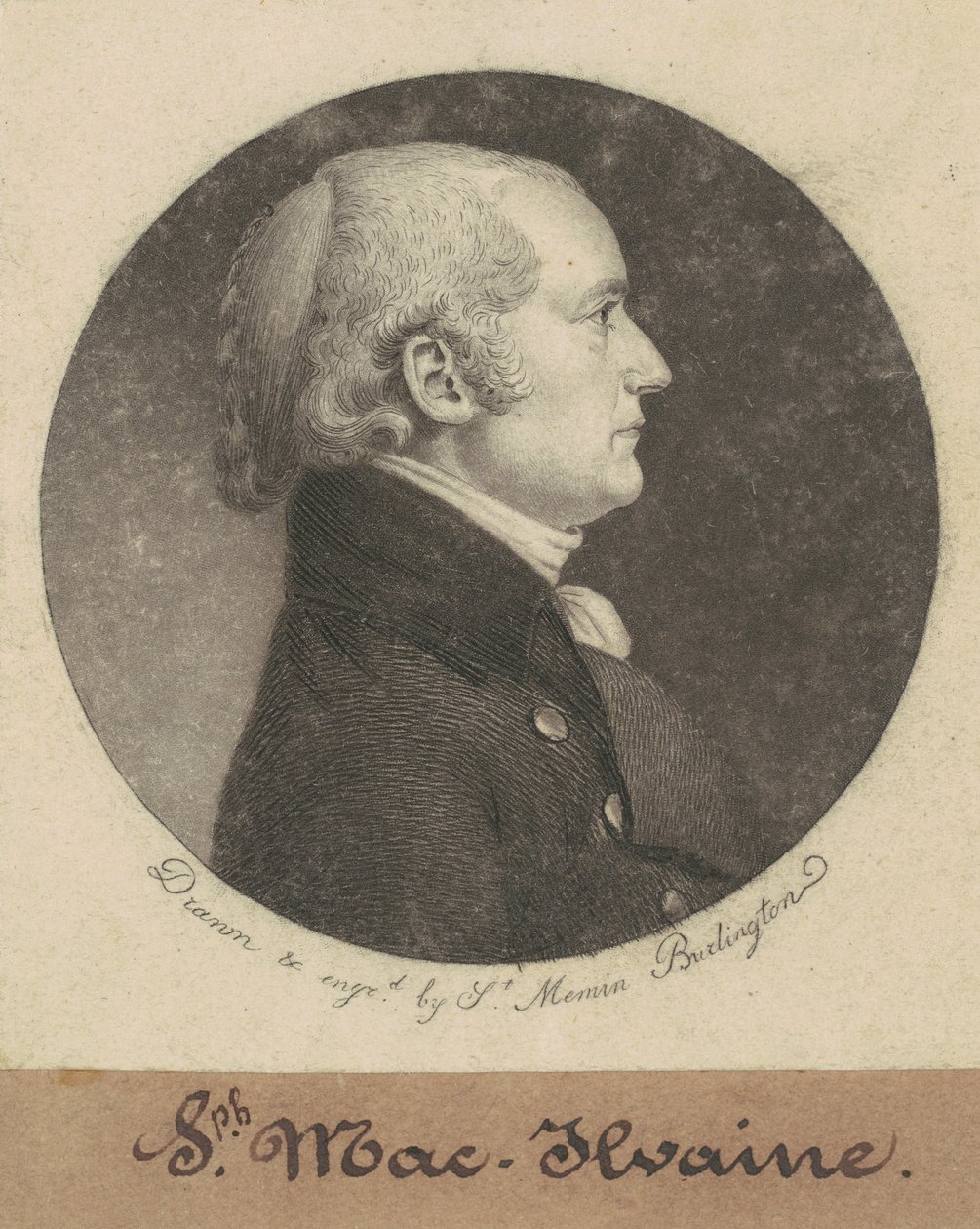 Joseph McIlvaine autorstwa Charles B. J. Févret de Saint Mémin