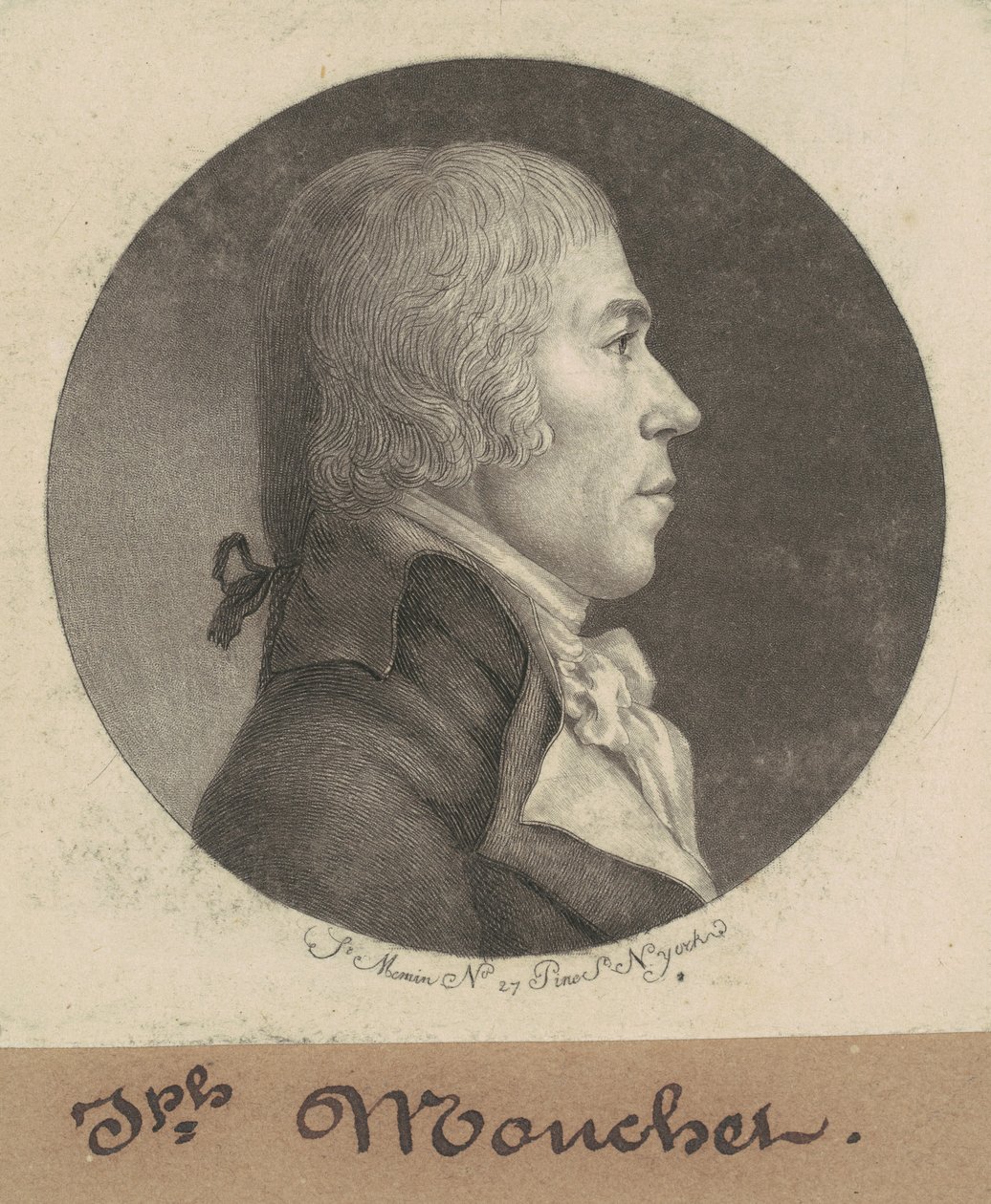 Józef Mouchet autorstwa Charles B. J. Févret de Saint Mémin