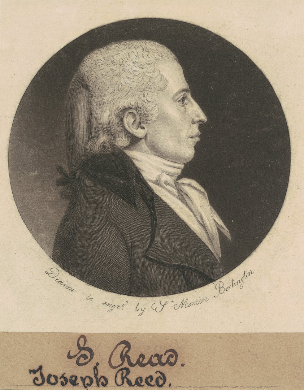 Joseph Reed, Jr. autorstwa Charles B. J. Févret de Saint Mémin