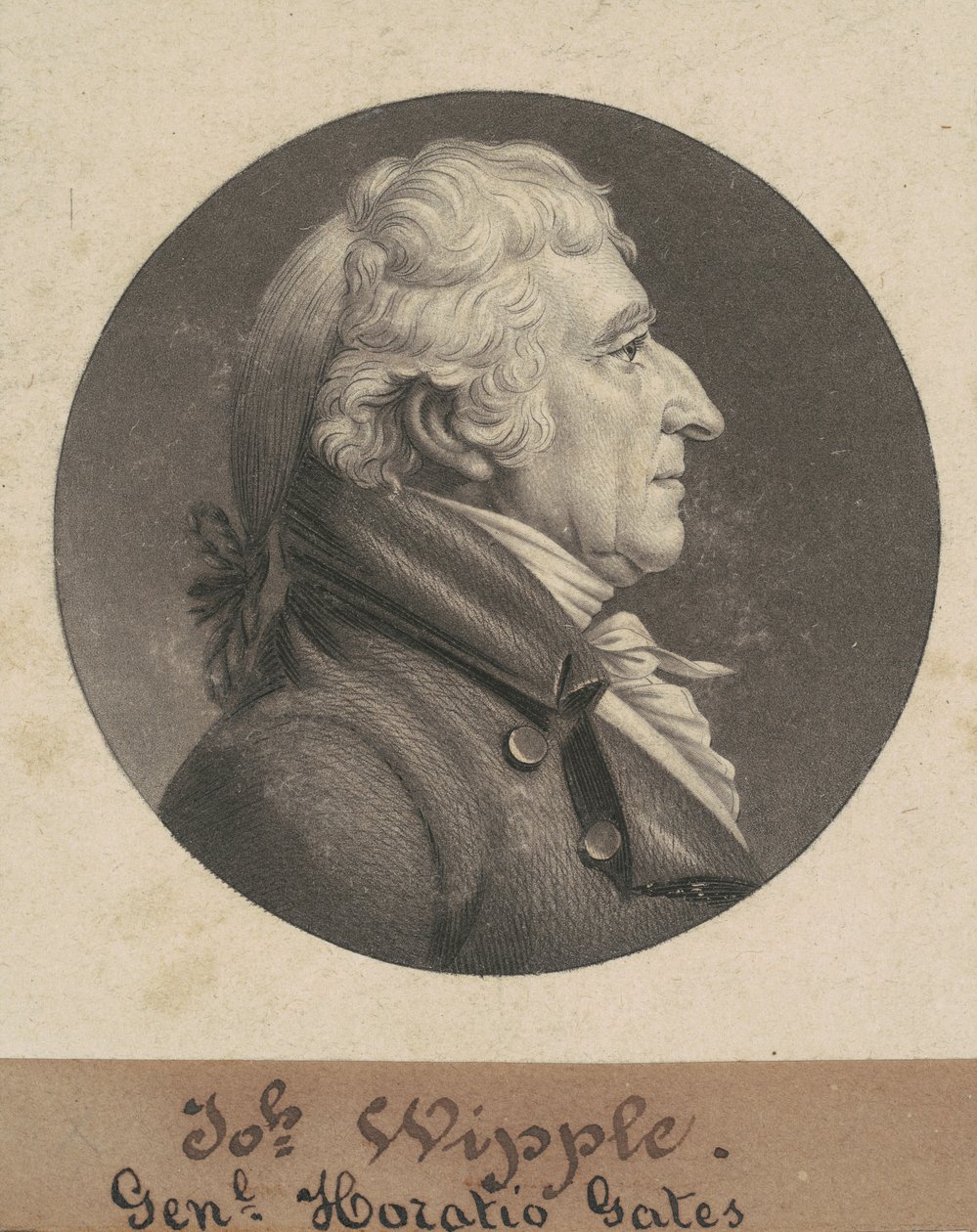 Józef Whipple autorstwa Charles B. J. Févret de Saint Mémin