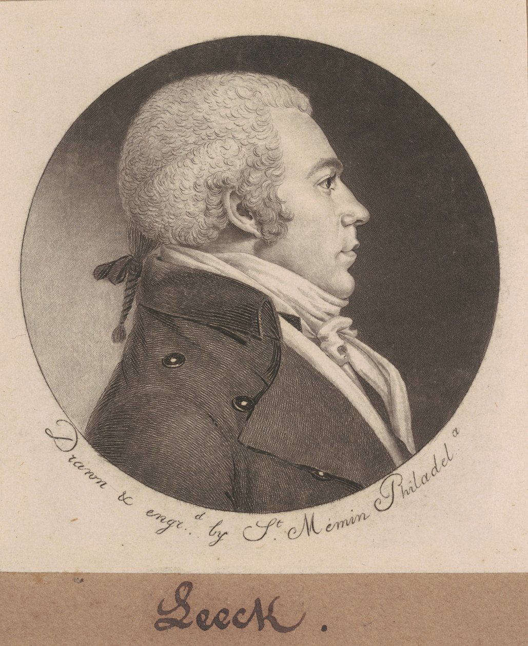 Pijawka autorstwa Charles B. J. Févret de Saint Mémin